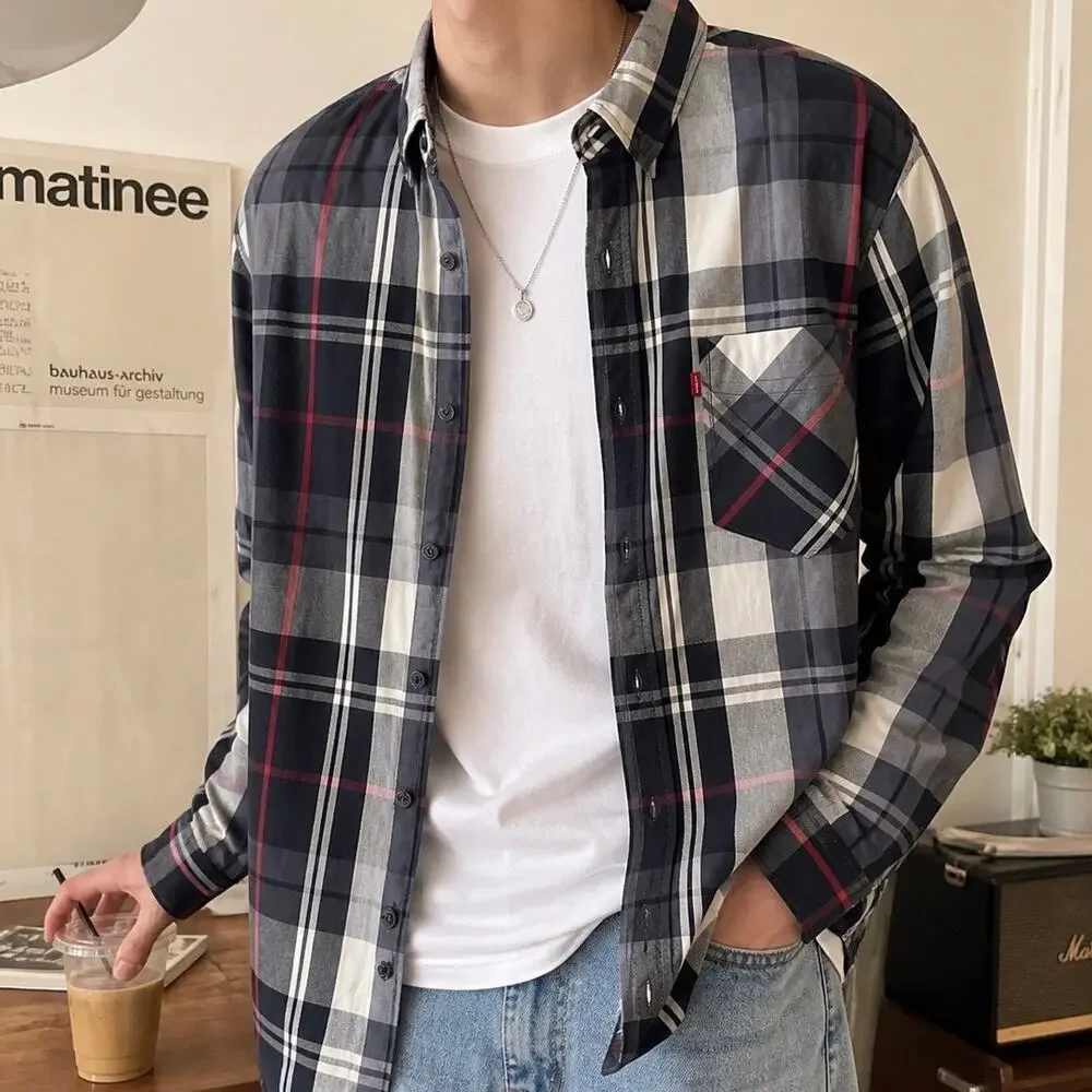 Levi’s Men’s XL Plaid Button Down Shirt Long Sleeve Cotton Blend